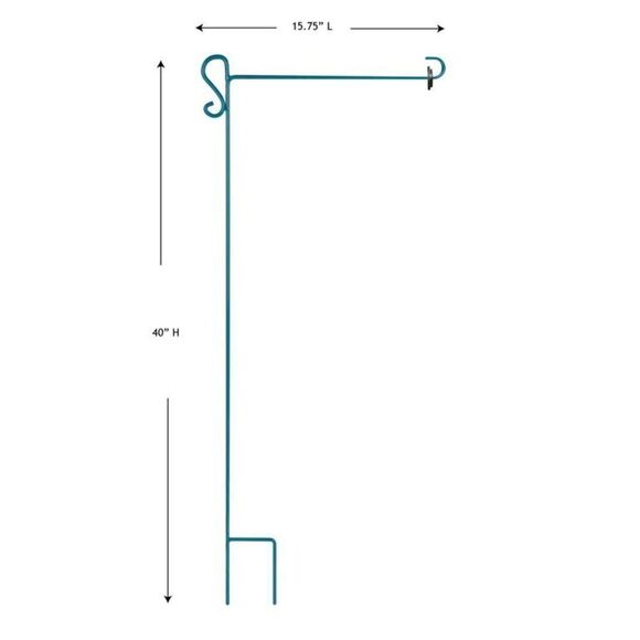 🦋 New Pioneer Woman Sweet Life Delaney Polyester Barn Flag and Teal Flagpole - Picture 6 of 11